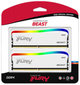 Pamiec Kingston Fury DDR4-3200 32768MB PC4-25600 (Kit of 2x16384) Beast RGB Special Edition White (KF432C16BWAK2/32) (955555906991219) - Outlet - obraz 6