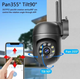 Беспроводная IP-камера 2.4G PTZ WIFI 2K IP Camera, Wi-Fi V360 с удаленным доступом + блок питания Black - изображение 3