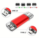 Флешка Jaster Plain 128Gb OTG USB Flash Drive - Type-C Red - изображение 3
