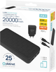Powerbank Platinet 20000 mAh + ładowarka PD 20W Black (PMPB20SETB) - obraz 3