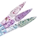 Гель для нарощування LUNAmoon Flower Gel №03, молочний із зелено-блакитними сухоцвітами, 15 мл - зображення 3