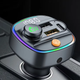 FM-трансмиттер модулятор LUTU прикуриватель с быстрой зарядкой (Bluetooth AUX USB) Чёрный (1015-859-00) - изображение 1