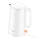 Электрочайник HOCO HE11, 1.7L, 1500-1800W, 0.75m, electric kettle (EU) White - изображение 1