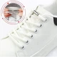 Еластичні шнурівки для взуття з фіксатором 2 штуки 100 см Elastic Lazy Shoelaces White - зображення 1