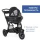 Коляска 2 в 1 Chicco Activ3, черная (87087.51.01) - изображение 3