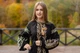Вишита довга вечірня сукня Etnovyshyvka "Оксамит Ночі" чорна з колосками та рукавами бохо з стійкою на шиї 2XL - изображение 5