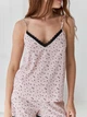 Пижама (майка + шорты) женская BARWA garments 0373/374 S Розовая (2113733741183) - изображение 7