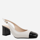Sandały slingback damskie skórzane SERGIO MORETTI SM6020-8BLK 39 Beżowe - obraz 2