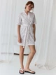 Халат женский хлопковый летний BARWA garments 0375 L Белый (2110003753129) - изображение 4