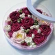 Зефирные цветы в подарочной коробке 30 см 400 г - изображение 1