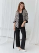 Пижама (накидка + штаны) женская из вискозы BARWA garments 0345/344 M Черная (2113453442124) - изображение 4