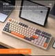 Механічна клавіатура з HOT SWAP Attack SHARK K98,100 key, RGB, Win/Mac OS, УКР/АНГЛ, Grey/Orange (K98GO) - зображення 2