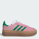 Женские кеды низкие Adidas Gazelle Bold W IE0420 39.5 (6UK) 24.5 см Trupnk/Green/Ftwwht (4066764968983) - изображение 1
