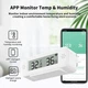 Датчик температуры и влажности TH02 Pro с дисплеем, Wi-Fi 2.4G, Smart Life, Tuya Smart, 2хААА, white - изображение 4