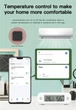 Датчик температуры и влажности TH02 Pro с дисплеем, Wi-Fi 2.4G, Smart Life, Tuya Smart, 2хААА, white - изображение 7