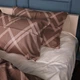Простынь MirSon King Size 220x240 см 22-1413 Brown Geometry Сатин (2200011123264) - изображение 3