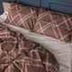 Простынь MirSon King Size 220x240 см 22-1413 Brown Geometry Сатин (2200011123264) - изображение 4