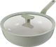 Patelnia wok BergHOFF Leo Balance Sage z pokrywą 28 cm (5413821363714) - obraz 1