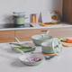Patelnia wok BergHOFF Leo Balance Sage z pokrywą 28 cm (5413821363714) - obraz 4