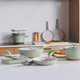 Patelnia wok BergHOFF Leo Balance Sage z pokrywą 28 cm (5413821363714) - obraz 5