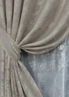 Комплект штор VR-Textil Жаккард Мрамор 200х270 2шт и Тюль 500х270 1143ш-1400т Капучино с белым 71-004/6 - изображение 4
