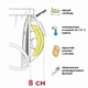 Чоловічі анатомічні боксери Anatomic Long w/skew fly Light Plus, Black Series, помаранчевий 8XL LLPS140-21 - зображення 3