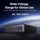 Зарядное устройство Ugreen X766 200W 8Ports GaN for MacBook Pro 16" Air, XPS 13, iPad Pro, iPhone 16 Pro, Galaxy S25 6C2A Grey (55324) - изображение 5