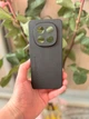 Силіконовий чохол з текстильним покриттям для Xiaomi Poco X7 5G Чорний - зображення 1