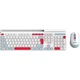 Комплект (Клавіатура та миша) Canyon HSET-W5 EN AAA+AA Wireless White (CNS-HSETW5WT) - зображення 1