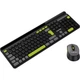 Комплект (Клавиатура и мышь) Canyon HSET-W5 EN AAA+AA Wireless Black (CNS-HSETW5BK) - изображение 4