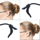 Cиліконовий тримач-фіксатор стоппер для окулярів Soft Silicone Anti Slip Black (пара) - зображення 5