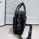 Кожаная деловая сумка-портфель для ноутбука Tiding Bag 56901 Черная 40х27х10см - изображение 3
