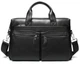 Мужская сумка для ноутбука деловая из натуральной кожи Tiding Bag N76955 Черная 39х28х8см - изображение 2