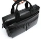 Мужская сумка для ноутбука деловая из натуральной кожи Tiding Bag N76955 Черная 39х28х8см - изображение 4