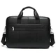 Кожаная мужская сумка для ноутбука 15.6 дюйма Tiding Bag N8256 Черная 39х29х7 см - изображение 7