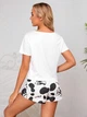 Пижама женская Milk cow с принтом футболка + шорты Размер XL - изображение 4