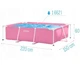 Каркасный бассейн 220 x 150 x 60 см Intex 28266 Pink Rectangular Frame Pool - изображение 2