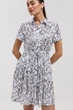 Сукня міні на ґудзиках з поясом Wear me XS Білий (14_25_337_11027) - изображение 2