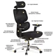 Кресло Mealux D2 Air Fabric Black (HF-D2 F/B) - изображение 3