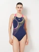 Купальник слитный женский Arena Ripples Swimsuit V Back B 009021-780 36 Синий (3468337506072) - изображение 1