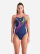 Купальник слитный женский Arena Ripples Swimsuit V Back B 009021-780 36 Синий (3468337506072) - изображение 4