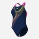 Купальник слитный женский Arena Ripples Swimsuit V Back B 009021-780 36 Синий (3468337506072) - изображение 8