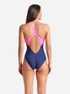 Купальник слитный женский Arena Bright Glare Swimsuit V Back 008930-790 42 Синий/Розовый (3468337533757) - изображение 5