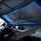 Солнцезащитная шторка-зонтик на лобовое стекло автомобиля 133×75 см – складная, универсальная защита от жары - изображение 5