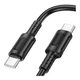 Кабель USB Borofone BX111, 60W, Type-C to Type-C, 1m, Черный - изображение 1