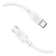 Кабель USB Borofone BX113 Silicone, Type-C to Type-C, 60W, 1m, Белый - изображение 2