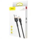 Кабель Baseus Cafule Lightning 1.5A (2m) gray/black - изображение 2