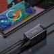 СЗУ Baseus GaN3 Pro 65W (2 Type-C + 2 USB) + Кабель Type-C to Type-C 100W (1m) black - зображення 4