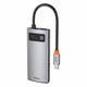 USB Hub Baseus Metal Gleam Series 4-in-1 Multifunctional Type-C Сірий (CAHUB-CY0G) (253974) - зображення 3