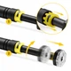 Турник раздвижной 4FIZJO 66-100 см Black/Yellow (P-5907739314765) - изображение 4